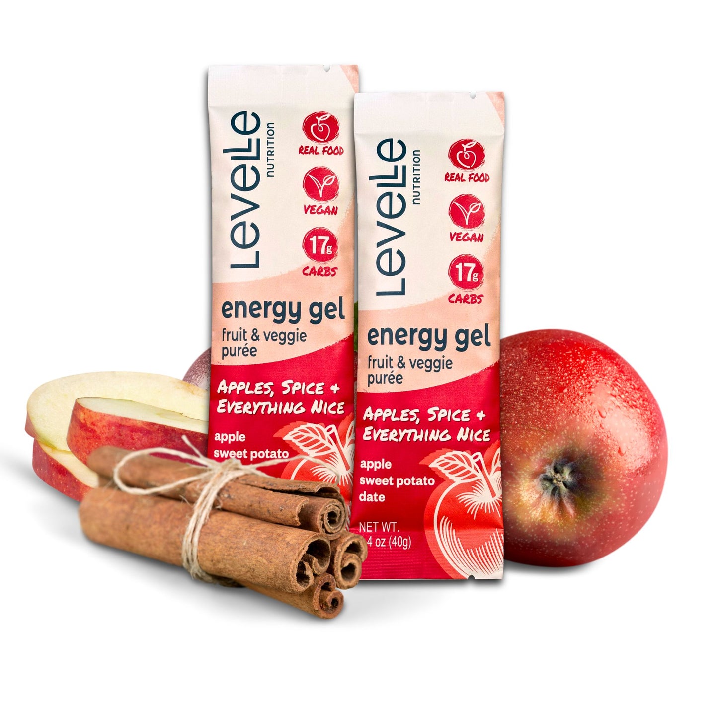 Apples, Spice & Everything Nice Energy Gel - Vegan, GI-Friendly, Real Food (40g)